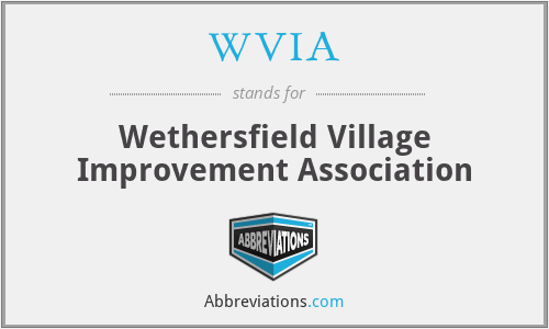 What is the abbreviation for wethersfield village improvement association?